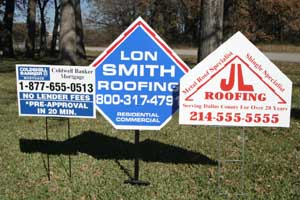 Custom Shaped Yard Signs