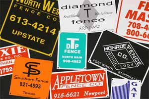Custom Fence Signs