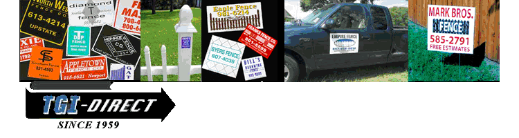 TGI Custom Fence Signs